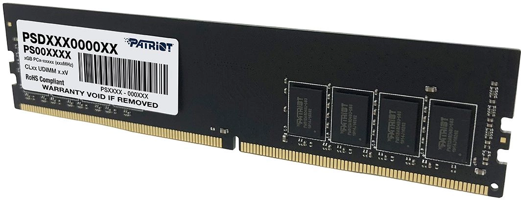 Память DDR4 8GB 3200MHz Patriot PSD48G32002 Signature RTL PC4-25600 CL22 DIMM 288-pin 1.2В single rank Ret