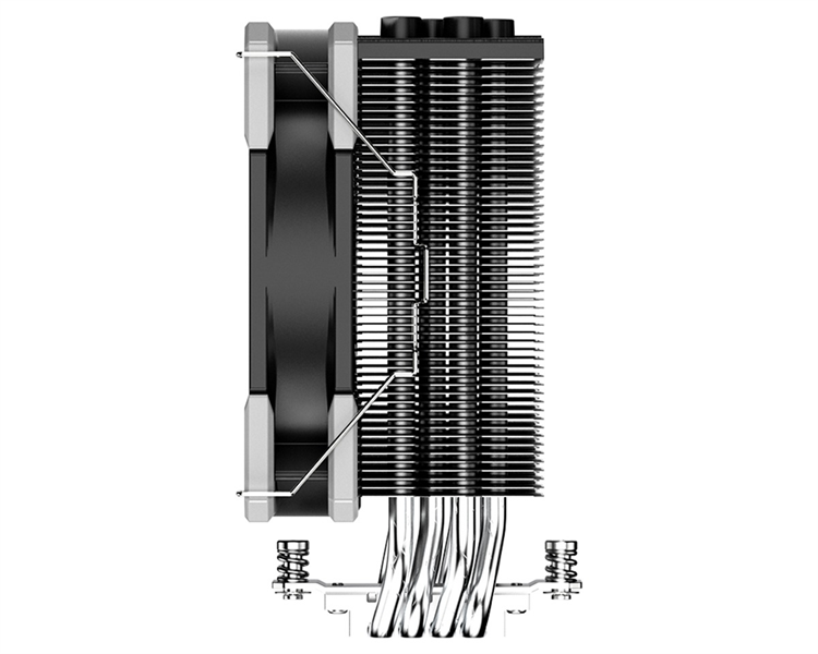 Устройство охлаждения(кулер) ID-Cooling SE-214-XT Basic Soc-AM5/AM4/1151/1200/1700 4-pin 16-27dB Al+Cu 180W 500gr Ret