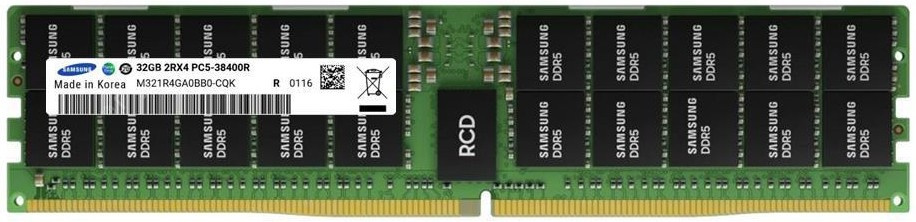 Память DDR5 Samsung M321R4GA0BB0-CQK 32Gb DIMM ECC Reg PC5-38400 CL40 4800MHz