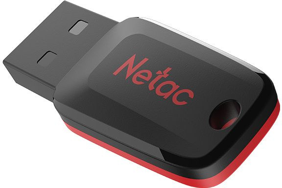 Флеш Диск Netac 4GB U197 NT03U197N-004G-20BK USB2.0 черный/красный