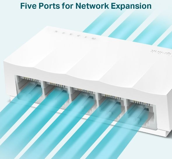 Коммутатор TP-Link LS1005 (L2) 5x100Мбит/с неуправляемый