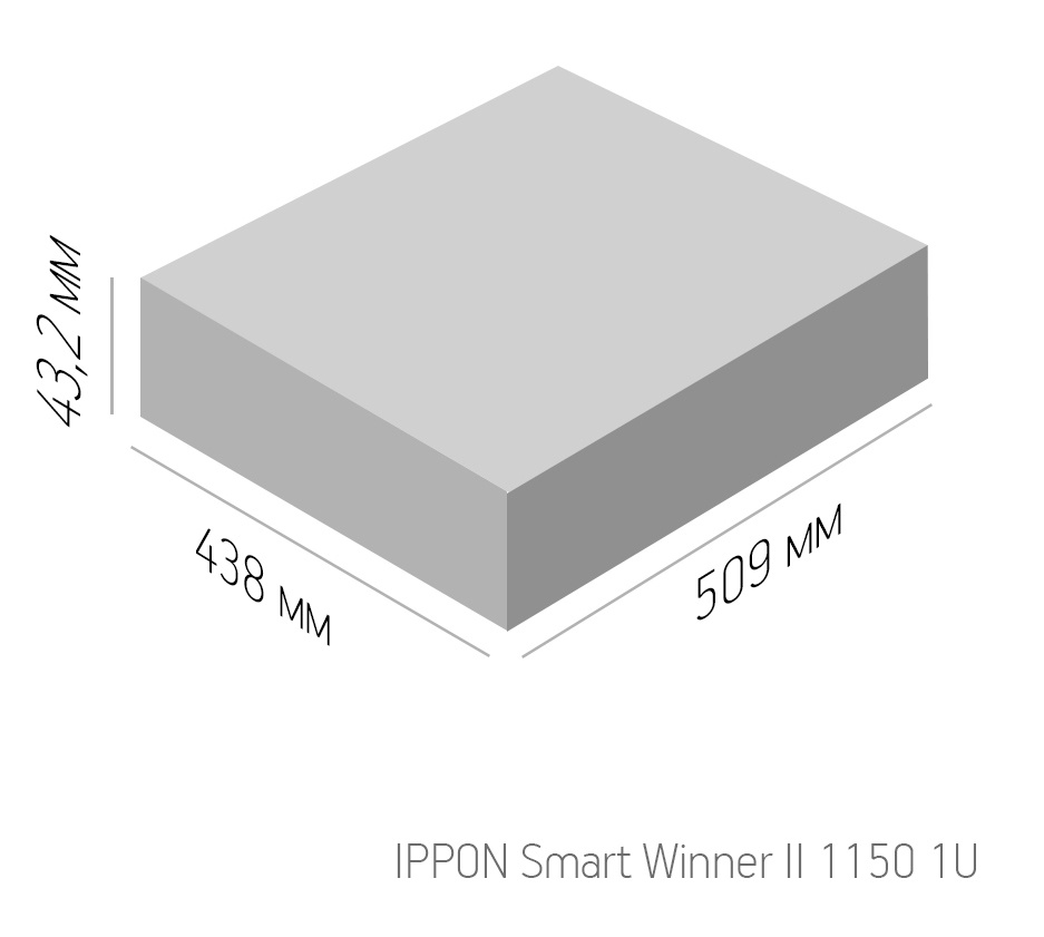 Источник бесперебойного питания Ippon Smart Winner II 1150 1U 770Вт 1150ВА черный