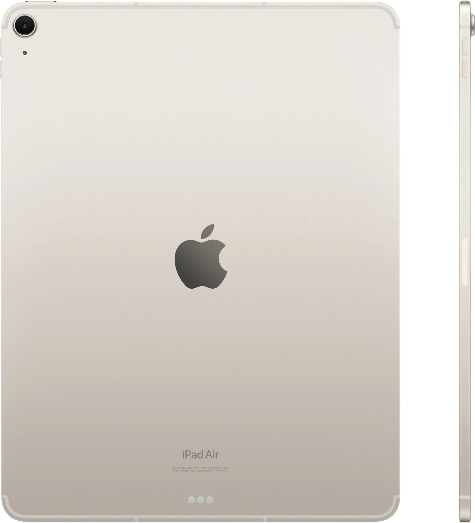 Планшет Apple iPad Air 2024 A2899 2.99 8C RAM8Gb ROM128Gb 13" IPS 2732x2048 LTE eSIM iOS сияющая звезда 12Mpix 12Mpix BT GPS WiFi Touch 9hr