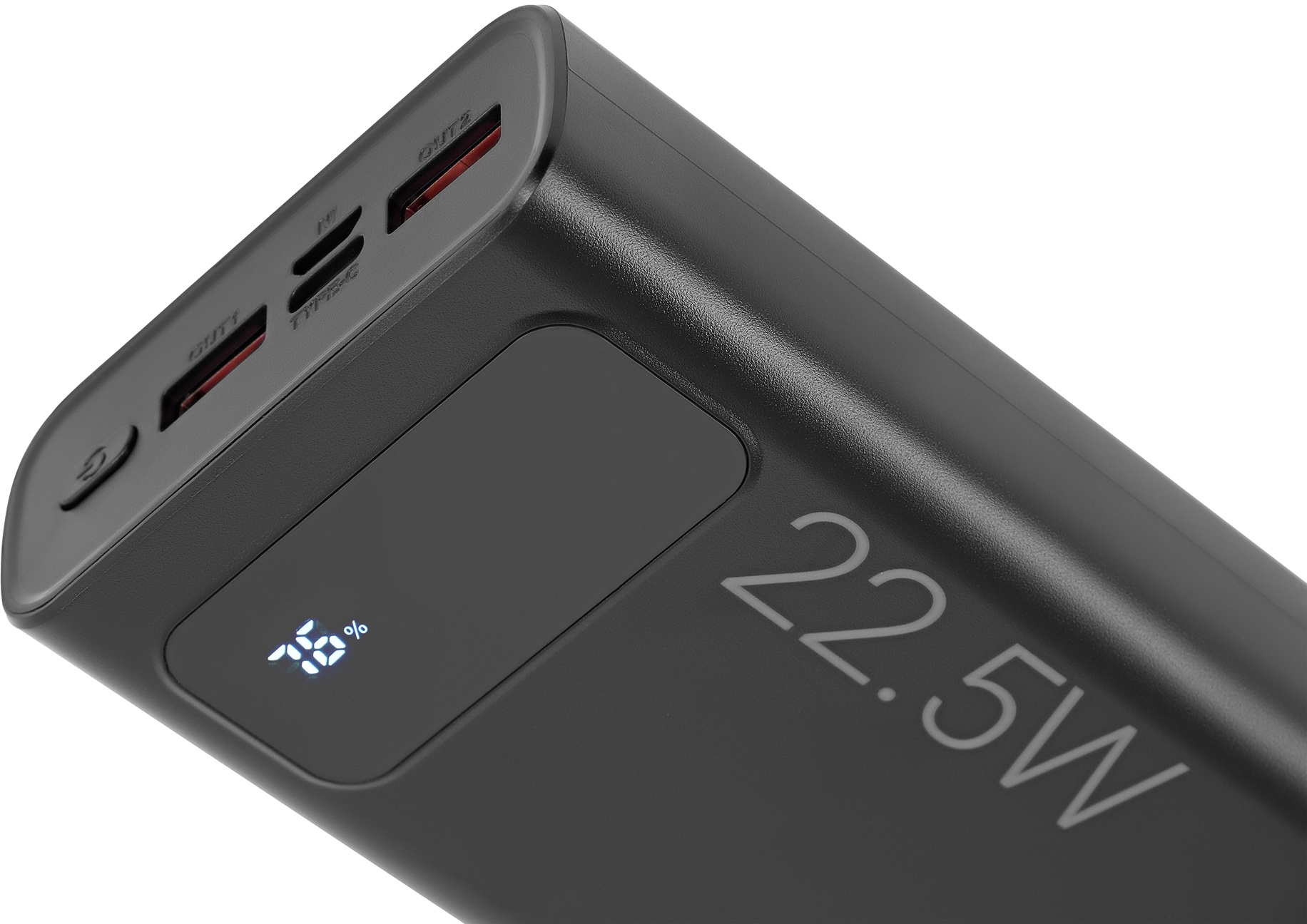 Мобильный аккумулятор Digma DGPF20A 20000mAh QC3.0/PD3.0 22.5W 3A 2xUSB-A/USB-C черный (DGPF20A22PBK)