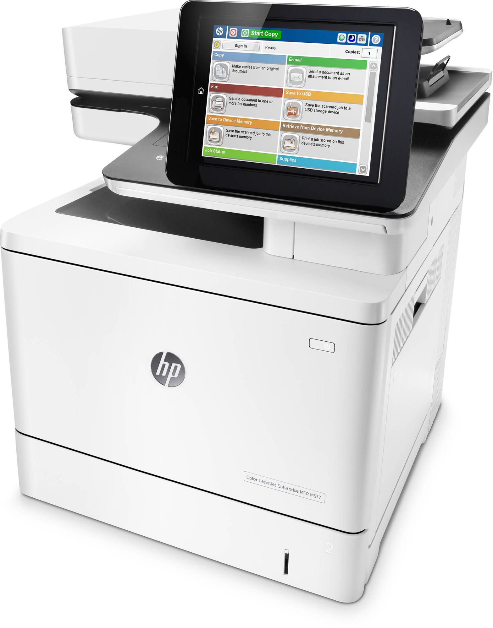 МФУ лазерный HP Color LaserJet Enterprise M776dn (T3U55A) A3 Duplex Net белый