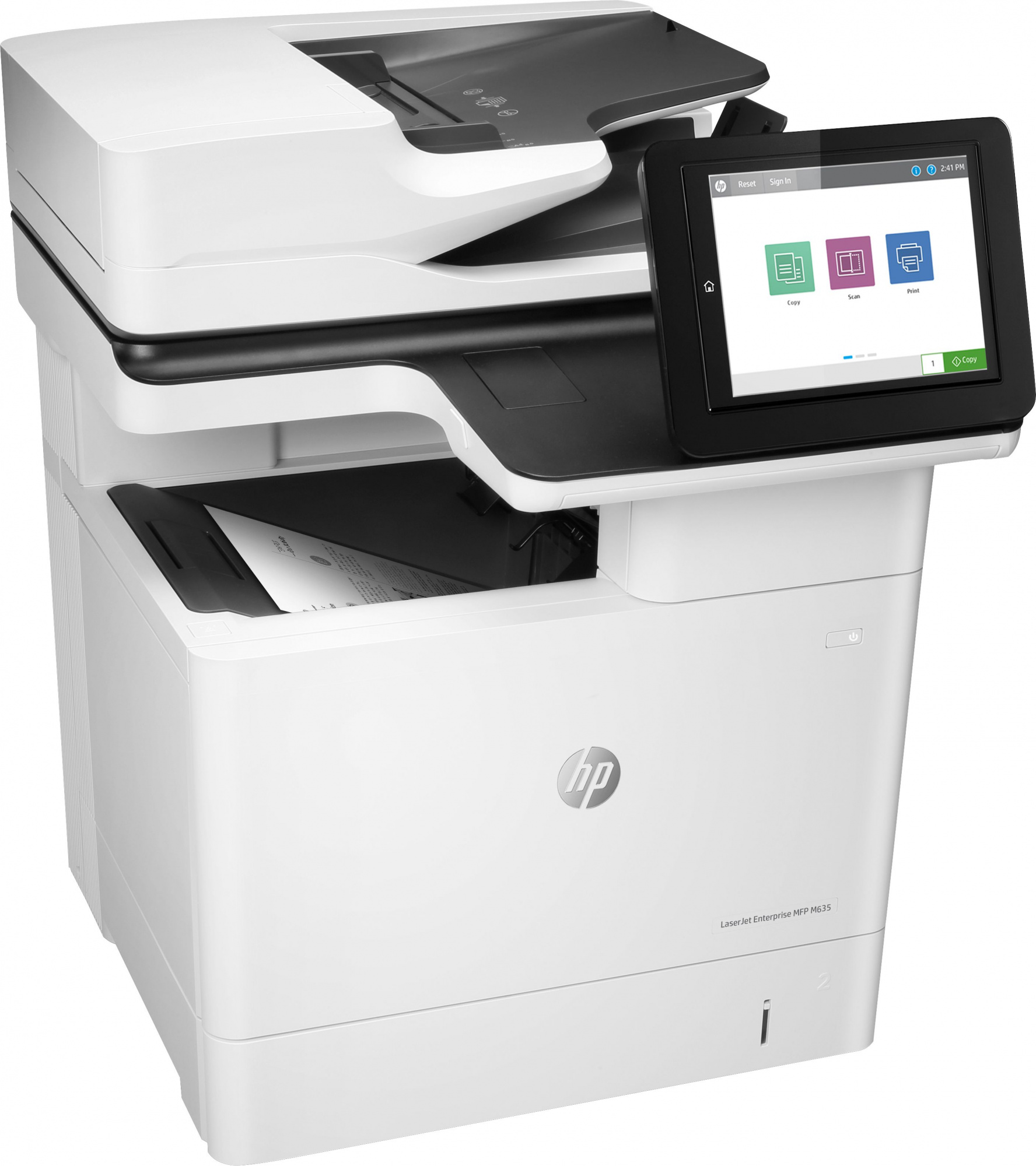 МФУ лазерный HP LaserJet Enterprise M635h (7PS97A) A4 Duplex Net белый/черный