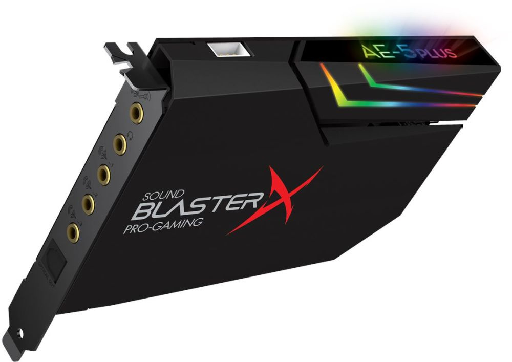 Звуковая карта Creative PCI-E BlasterX AE-5 Plus (BlasterX Acoustic Engine) 5.1 Ret