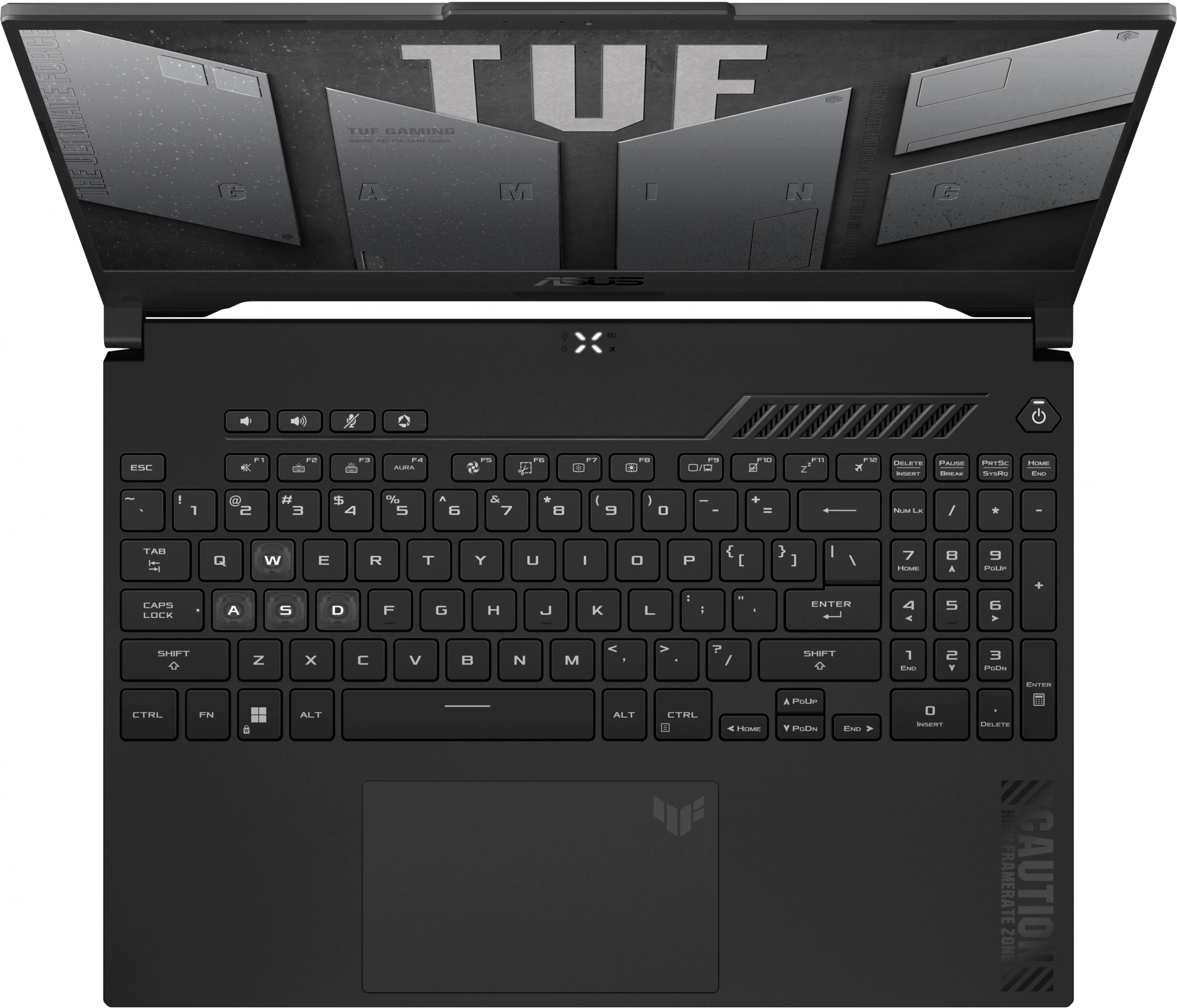 Ноутбук Asus TUF Gaming F15 FX507ZC4-HN078 Core i7 12700H 16Gb SSD512Gb NVIDIA GeForce RTX 3050 4Gb 15.6" IPS FHD (1920x1080) noOS grey WiFi BT Cam (90NR0GW1-M00A40)