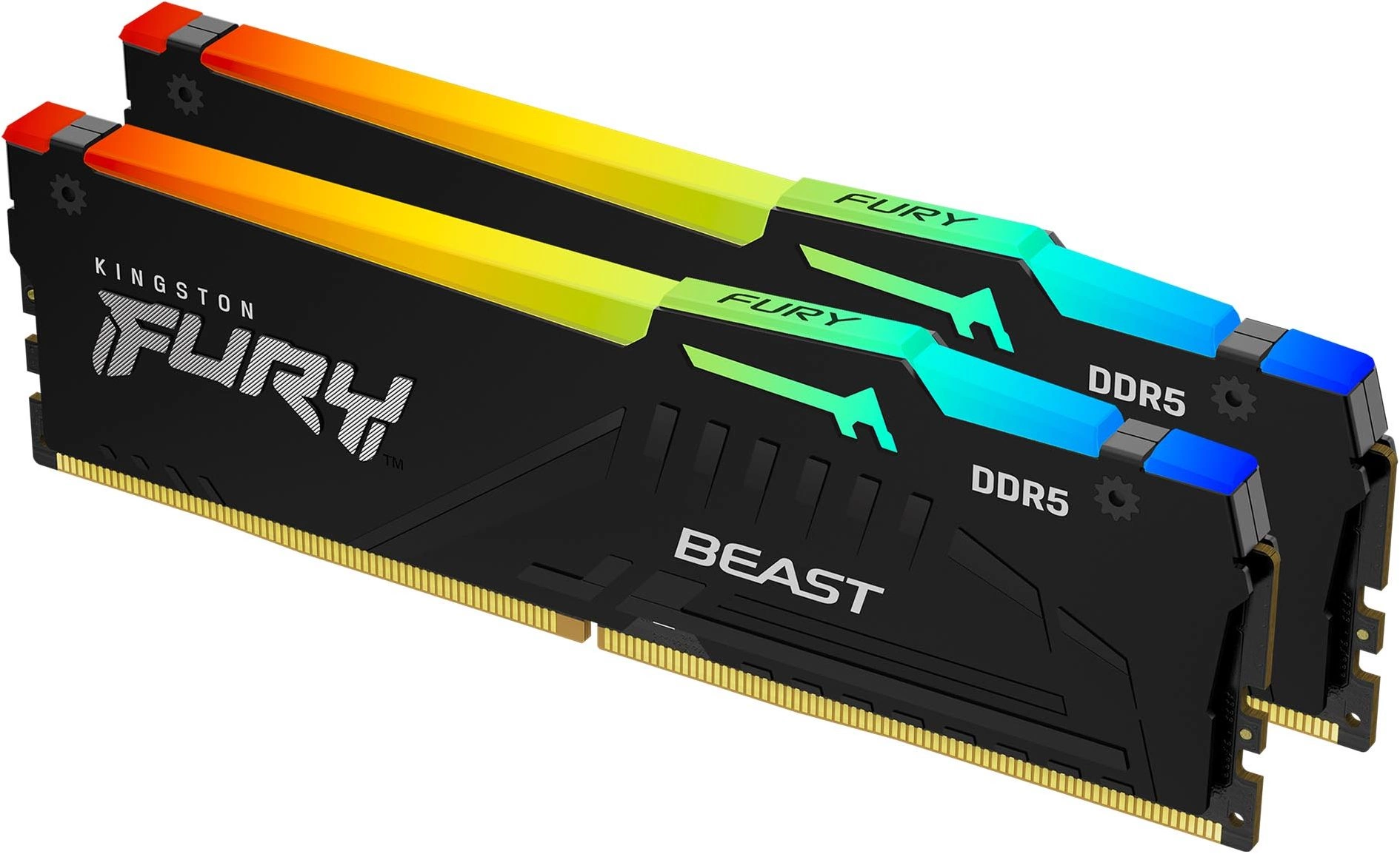 16GB Kingston DDR5 6000 DIMM FURY Beast RGB EXPO Gaming Memory KF560C36BBEAK2-16 Non-ECC, CL36 , 1.35V, (Kit of 2) 1RX16 36-38-38 288-pin 16Gbit, RTL