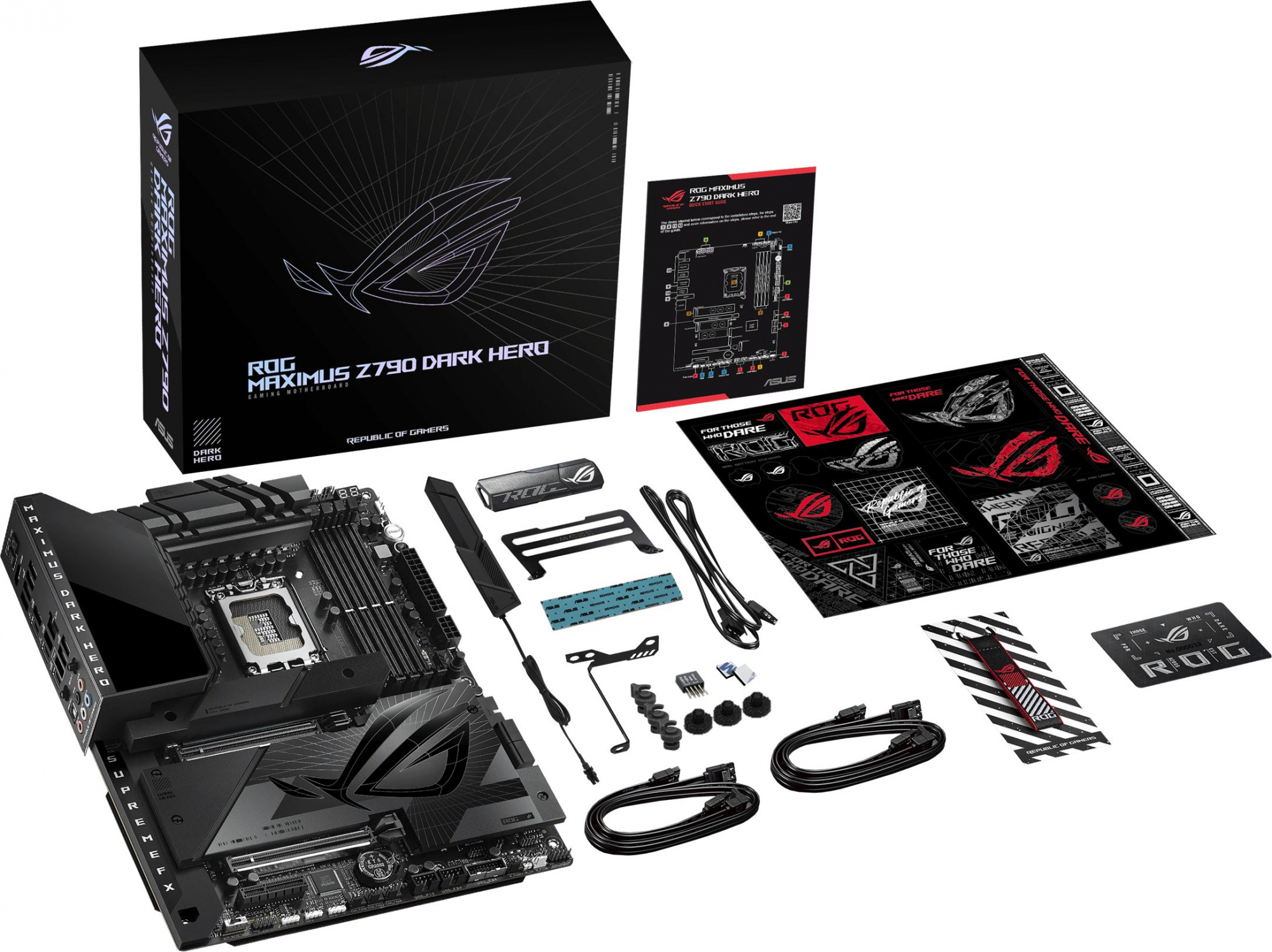 Материнская плата Asus ROG MAXIMUS Z790 DARK HERO Soc-1700 Intel Z790 4xDDR5 ATX AC`97 8ch(7.1) 2.5Gg RAID+HDMI