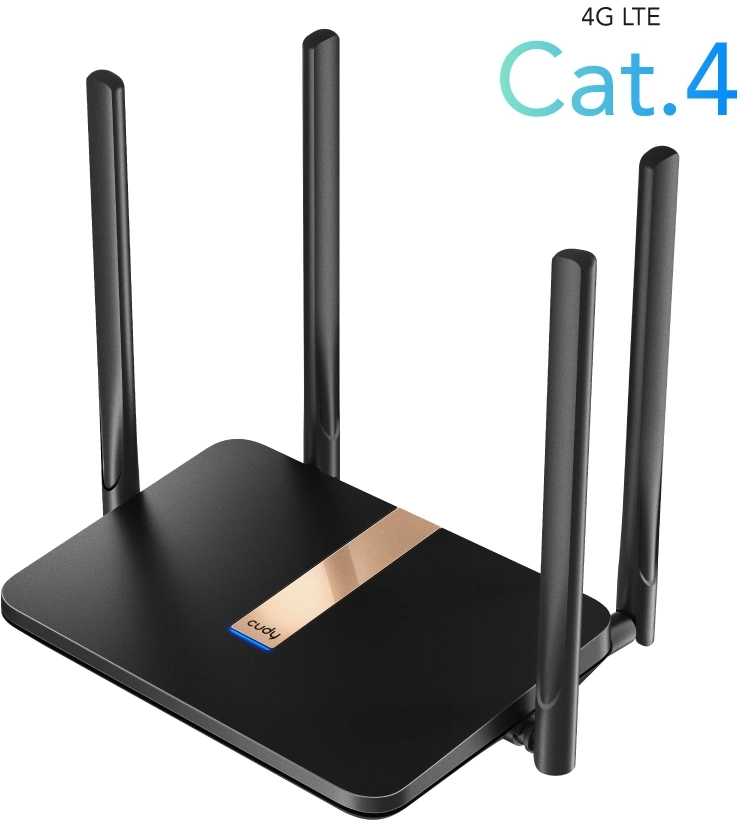 Маршрутизатор Cudy LT500D AC1200 Wi-Fi cat. 4 черный