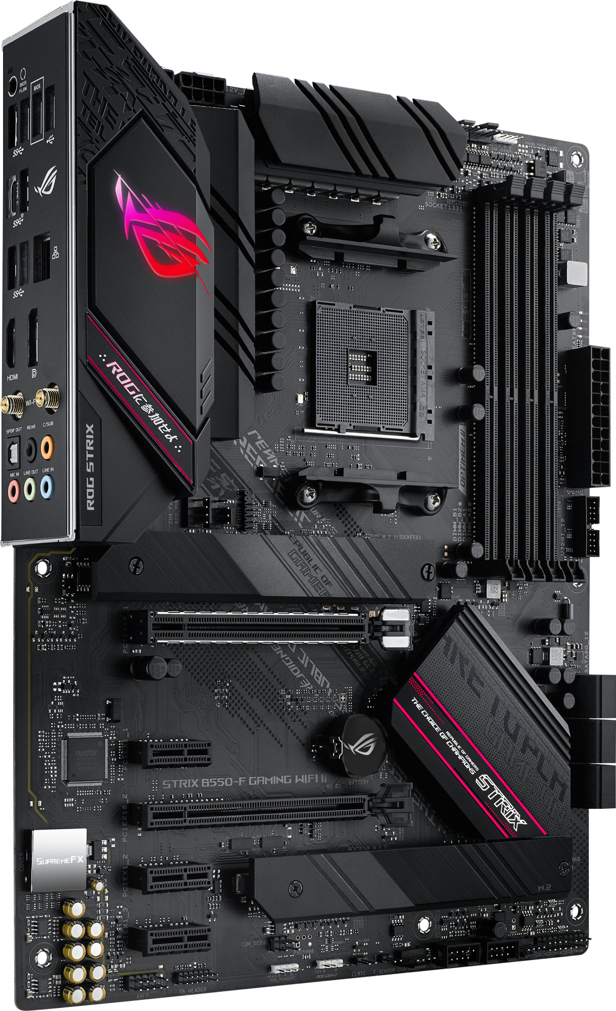 Материнская плата Asus ROG STRIX B550-F GAMING WIFI II Soc-AM4 AMD B550 4xDDR4 ATX AC`97 8ch(7.1) 2.5Gg RAID+HDMI+DP