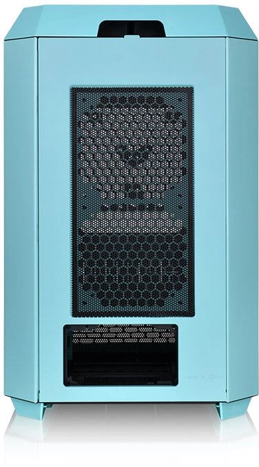 Корпус Thermaltake The Tower 300 Turquoise голубой без БП miniITX 7x120mm 5x140mm 2xUSB3.0 audio bott PSU