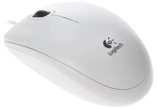 Мышь Logitech B100 White белая, оптическая 800dpi, USB, 1.8м , RTL {10} (041288)