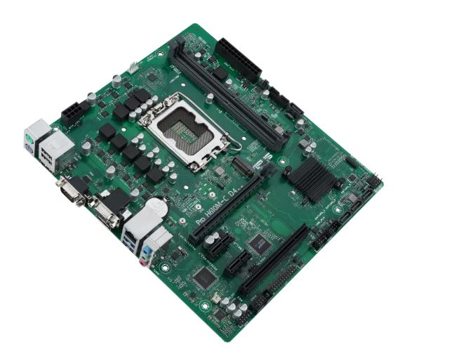 Материнская плата Asus PRO H610M-C D4-CSM Soc-1700 Intel H610 2xDDR4 mATX AC`97 8ch(7.1) GbLAN+VGA+HDMI+DP