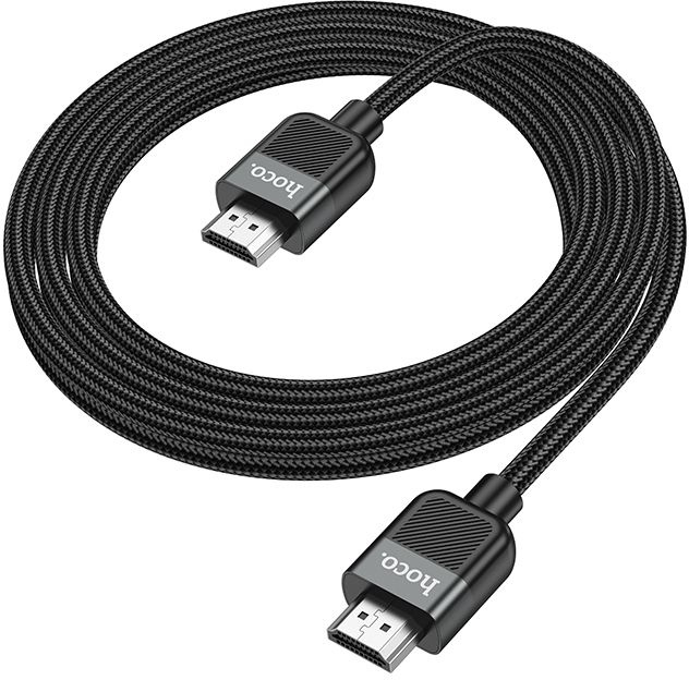 Кабель Hoco US09 ver2.0 HDMI (m) HDMI (m) 2м черный пакет (упак.:1шт)