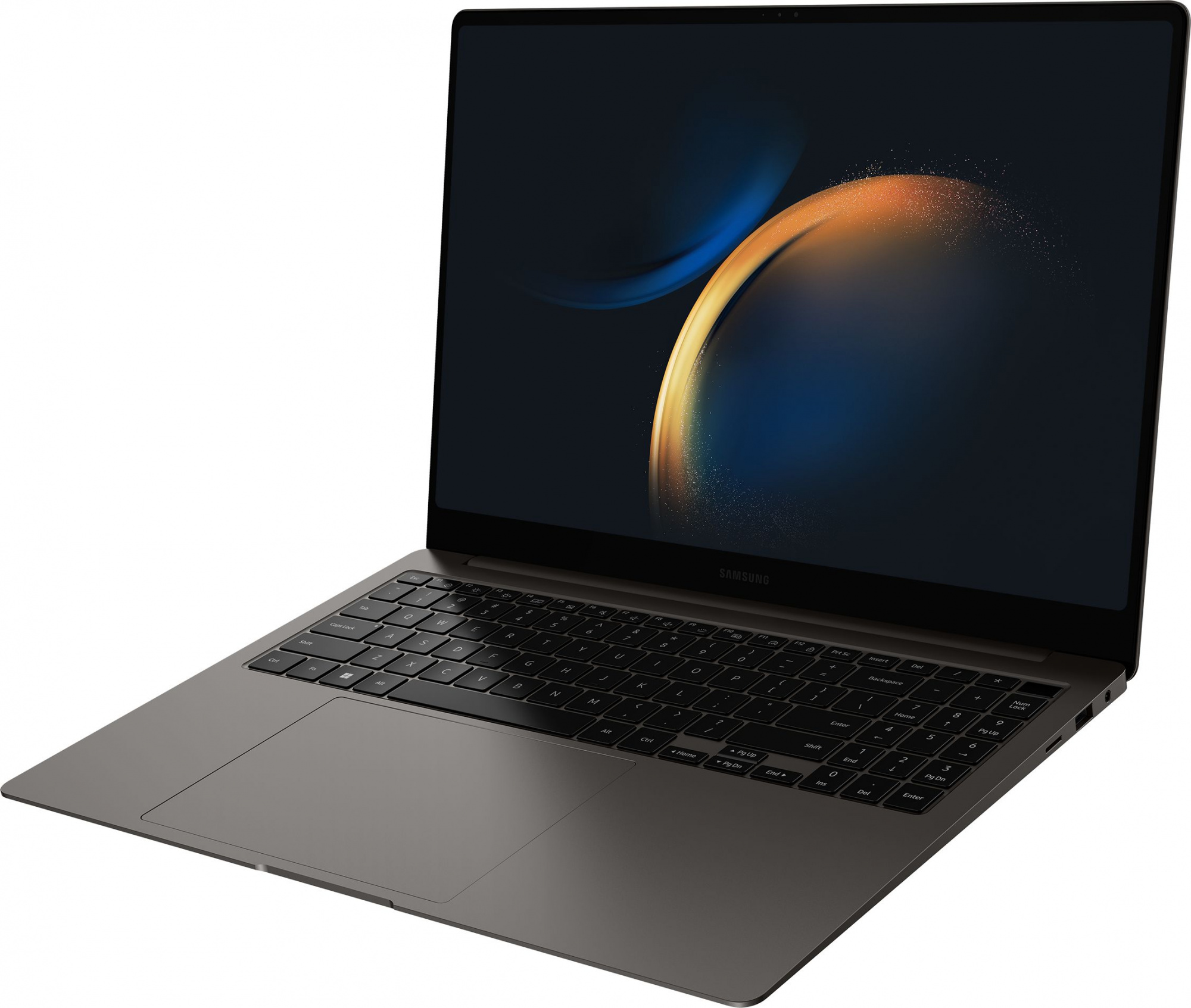 Ноутбук Samsung Galaxy Book 3 Pro NP964 Core i5 1340P 16Gb SSD512Gb Intel Iris Xe graphics 16" AMOLED 3K (2880x1800) Windows 11 Professional graphite WiFi BT Cam 4900mAh (NP964XFG-KC2US)