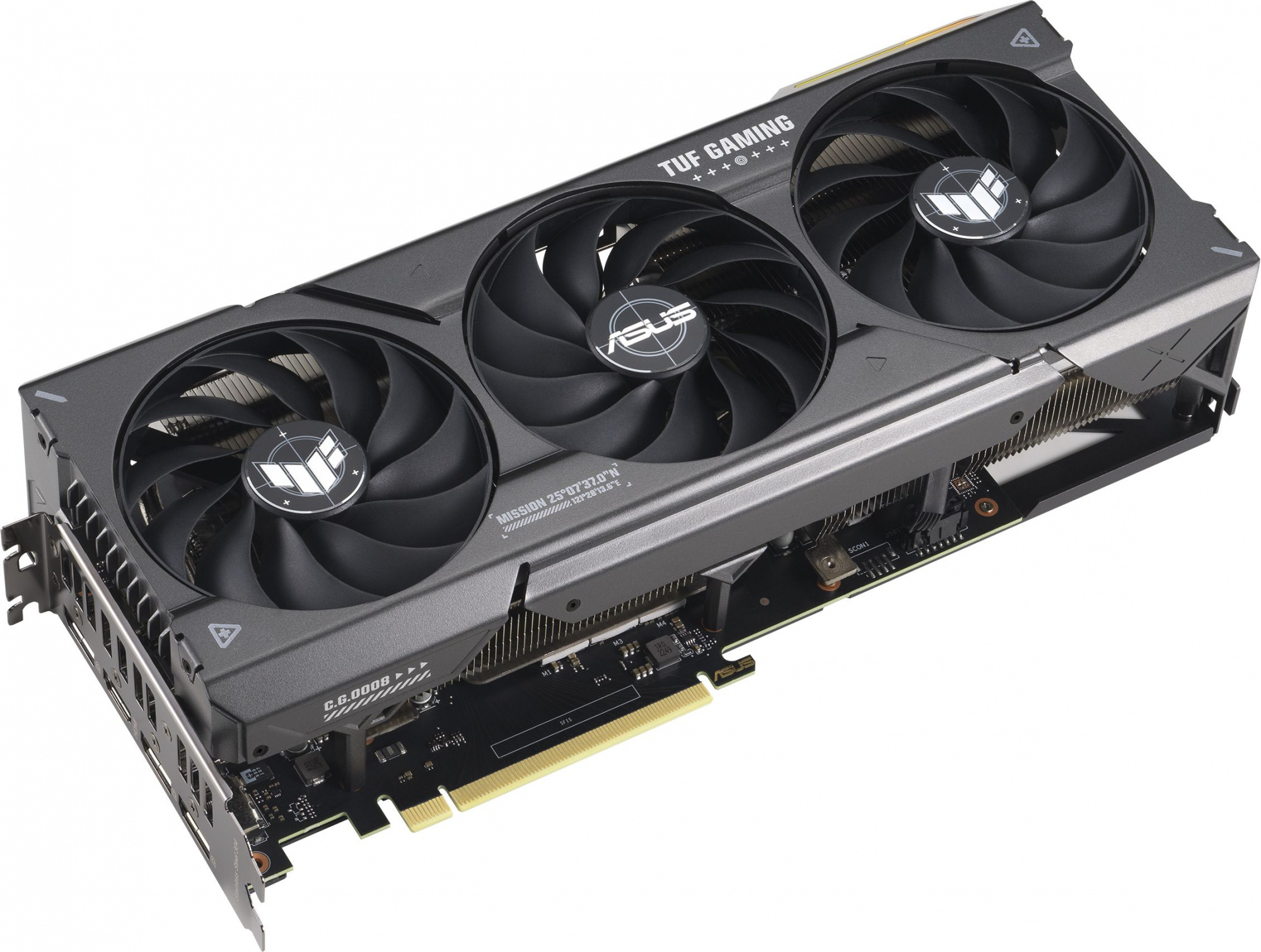 Видеокарта Asus PCI-E 4.0 TUF-RTX4070S-O12G-GAMING NVIDIA GeForce RTX 4070 Super 12Gb 192bit GDDR6X 2565/21000 HDMIx1 DPx3 HDCP Ret