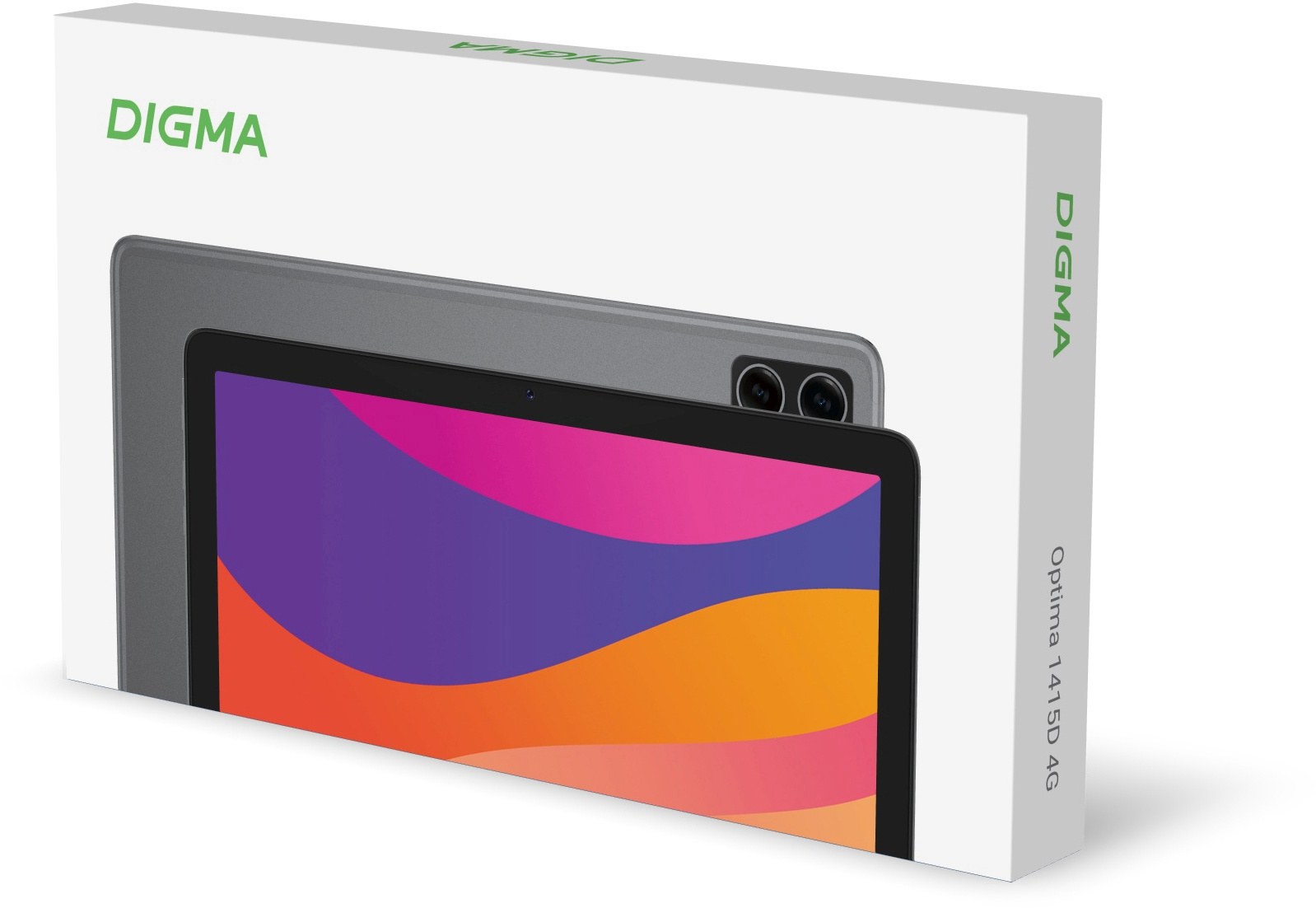 Планшет Digma Optima 1415D 4G T606 (1.6) 8C RAM4Gb ROM64Gb 10.1" IPS 1920x1200 LTE 2Sim Android 13 темно-серый 8Mpix 5Mpix BT GPS WiFi Touch microSD 7000mAh