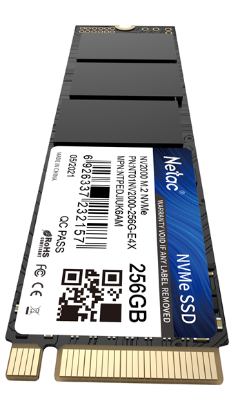 Накопитель SSD Netac PCIe 3.0 x4 256GB NT01NV2000-256-E4X NV2000 M.2 2280