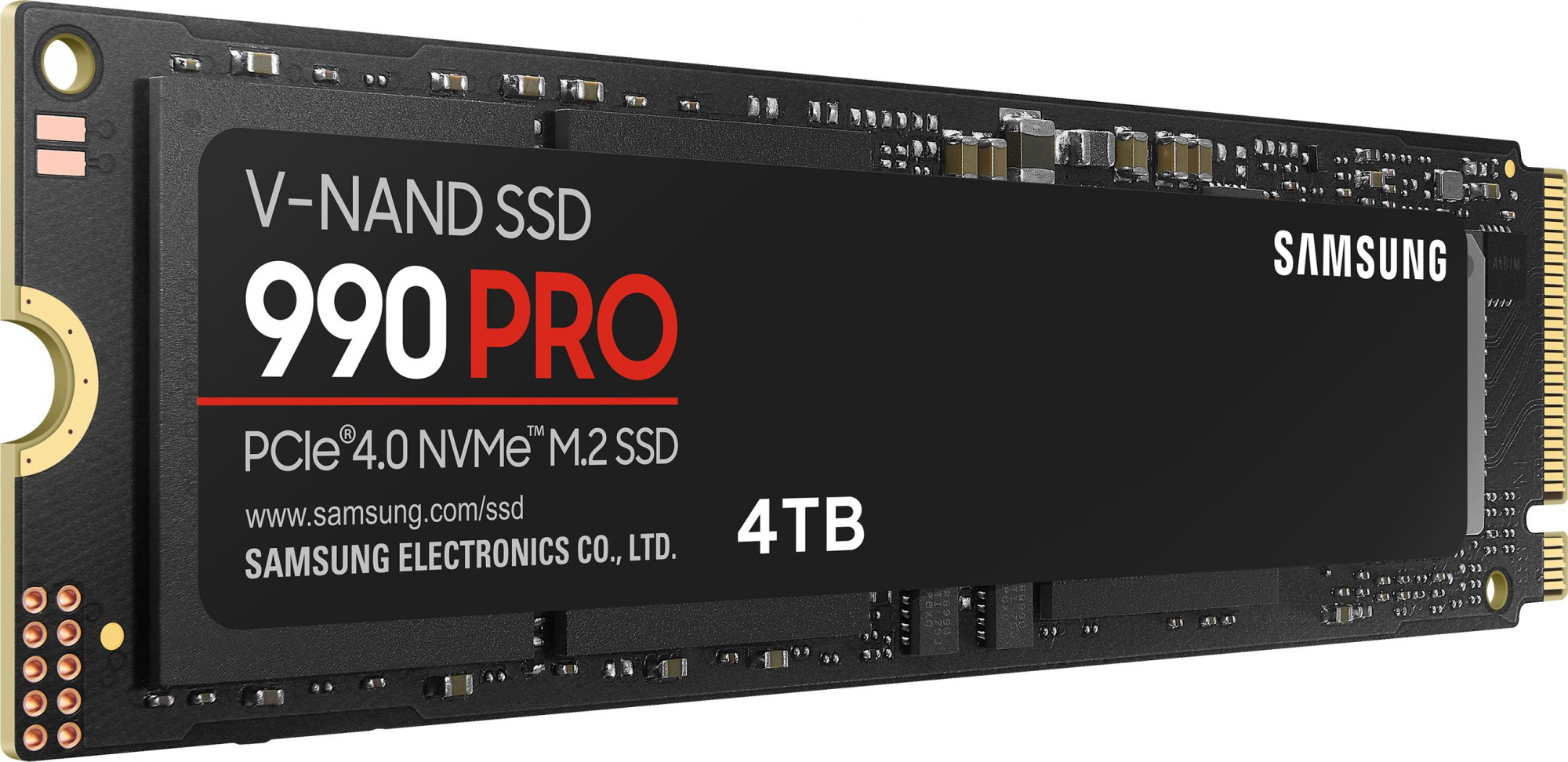 Твердотельный накопитель SSD M.2 (PCI-E NVMe 2.0 Gen 4.0 x4) 4Tb Samsung 990 PRO (R7450/W6900MB/s) 1year