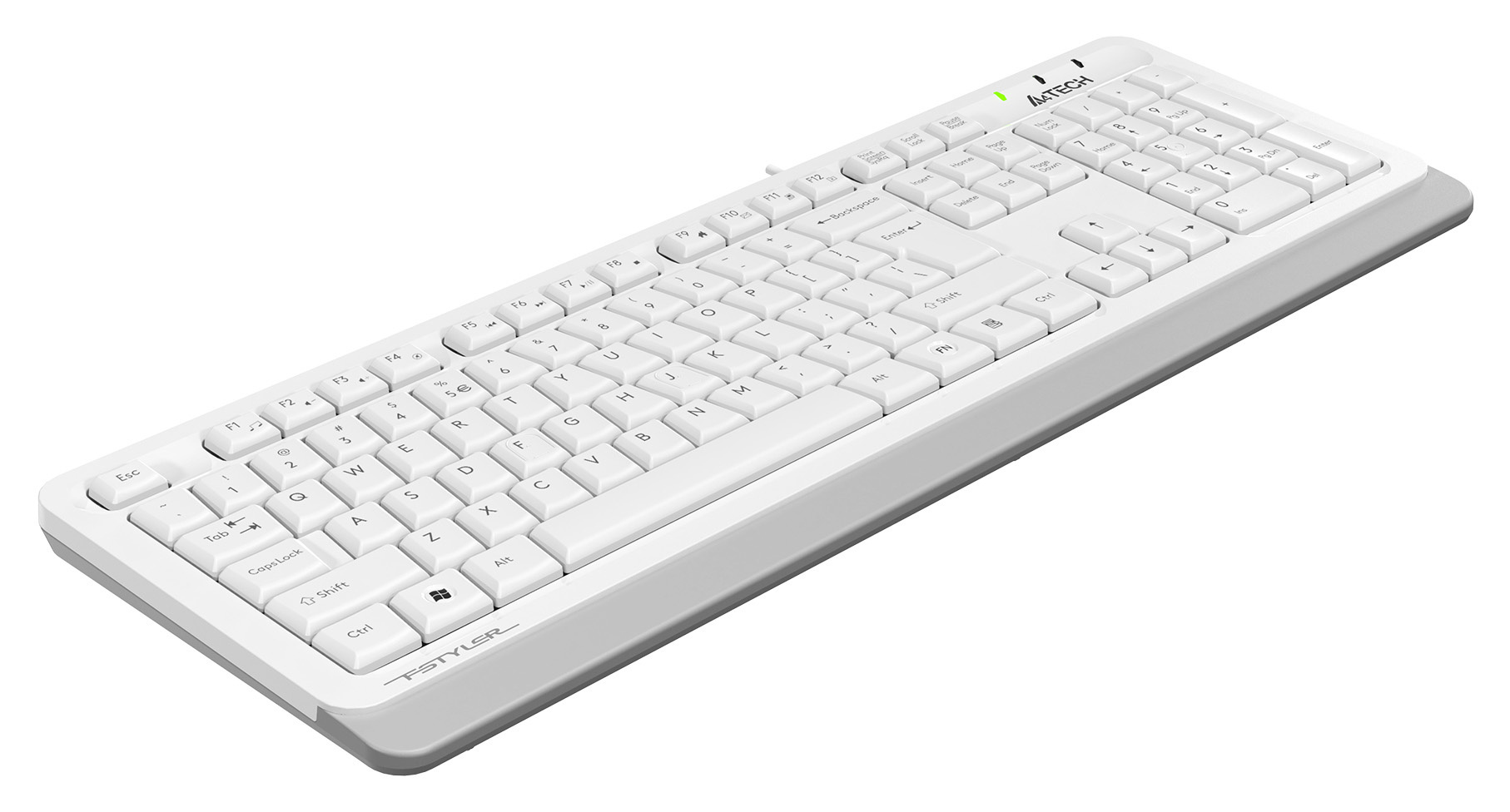 Клавиатура A4Tech Fstyler FKS10 белый/серый USB (FKS10 WHITE)