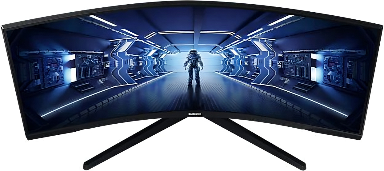 Монитор Samsung 34" Odyssey G5 C34G55TWWI черный VA LED 1ms 21:9 HDMI матовая 250cd 178гр/178гр 3440x1440 165Hz DP UW 5.6кг