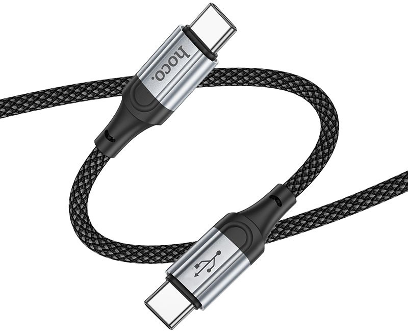 Кабель Hoco X102 Fresh Type-C to Type-C USB Type-C (m)-USB Type-C (m) 1м черный коробка