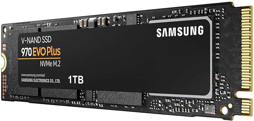 Накопитель SSD Samsung PCIe 3.0 x4 1TB MZ-V7S1T0BW 970 EVO Plus M.2 2280