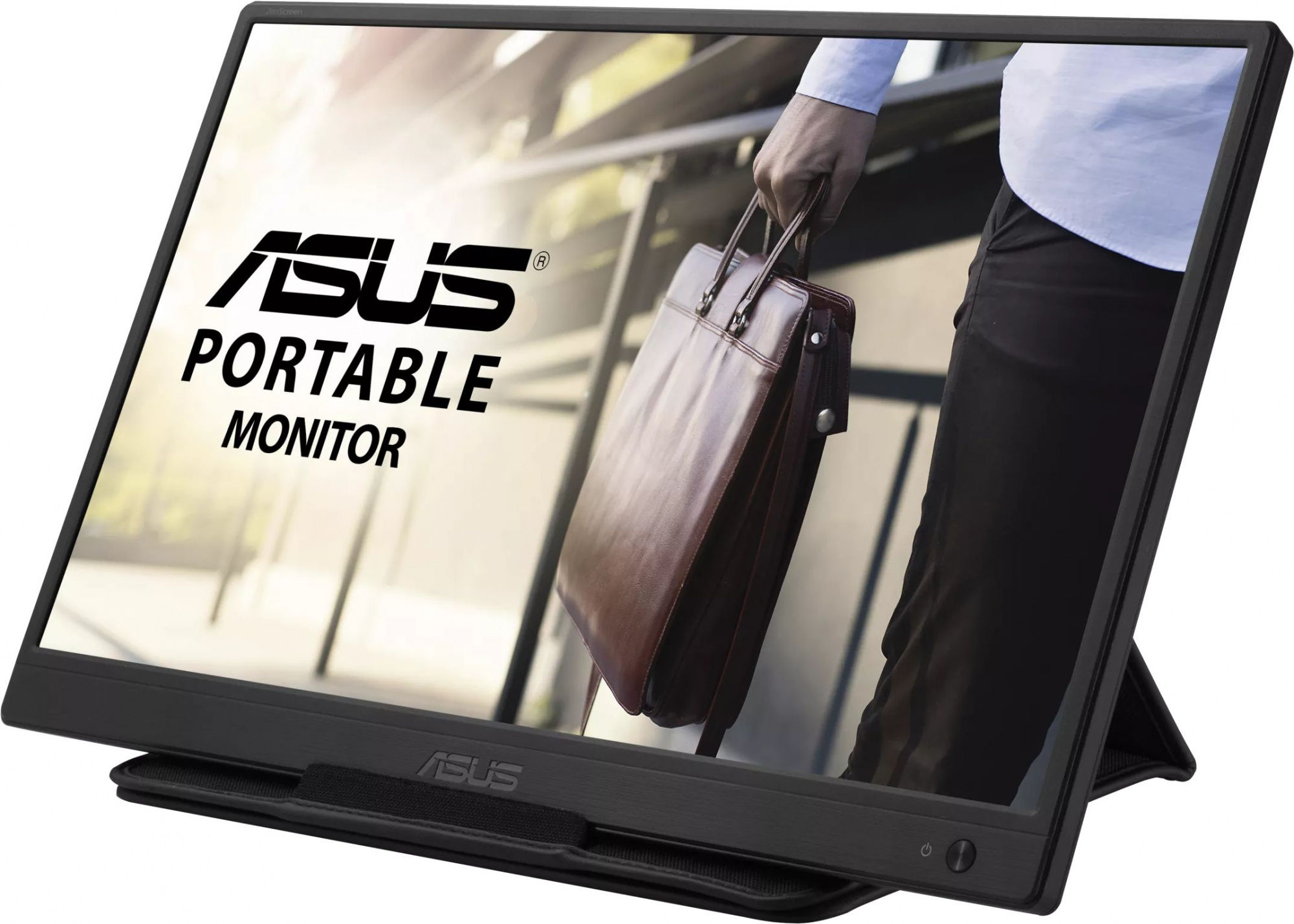 Монитор Asus 15.6" Portable MB165B черный TN LED 10ms 16:9 матовая 220cd 90гр/65гр 1366x768 60Hz HD USB 0.78кг