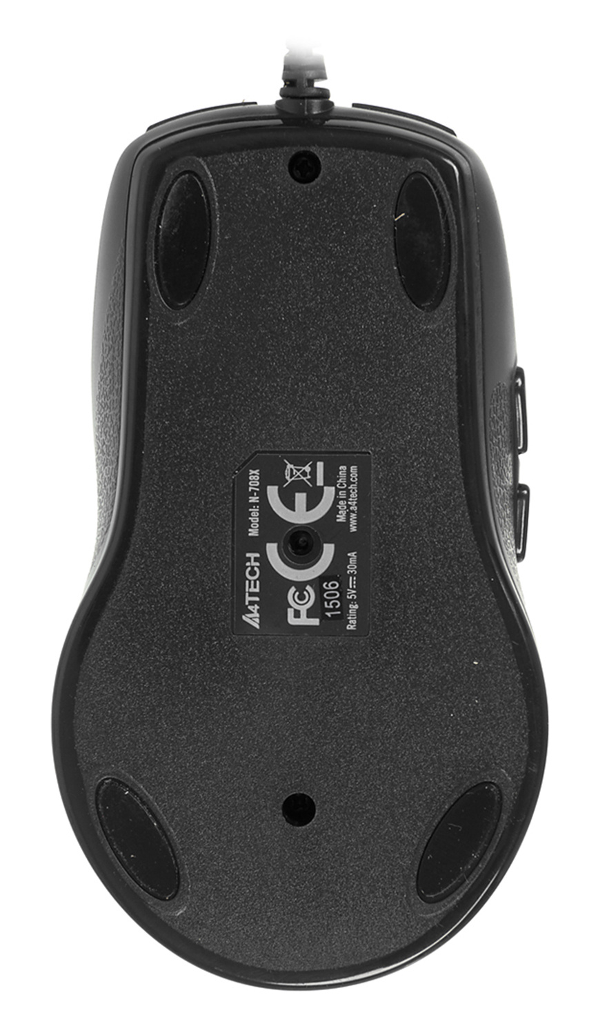 Мышь A4Tech V-Track Padless N-708X серый оптическая (1600dpi) USB (6but)