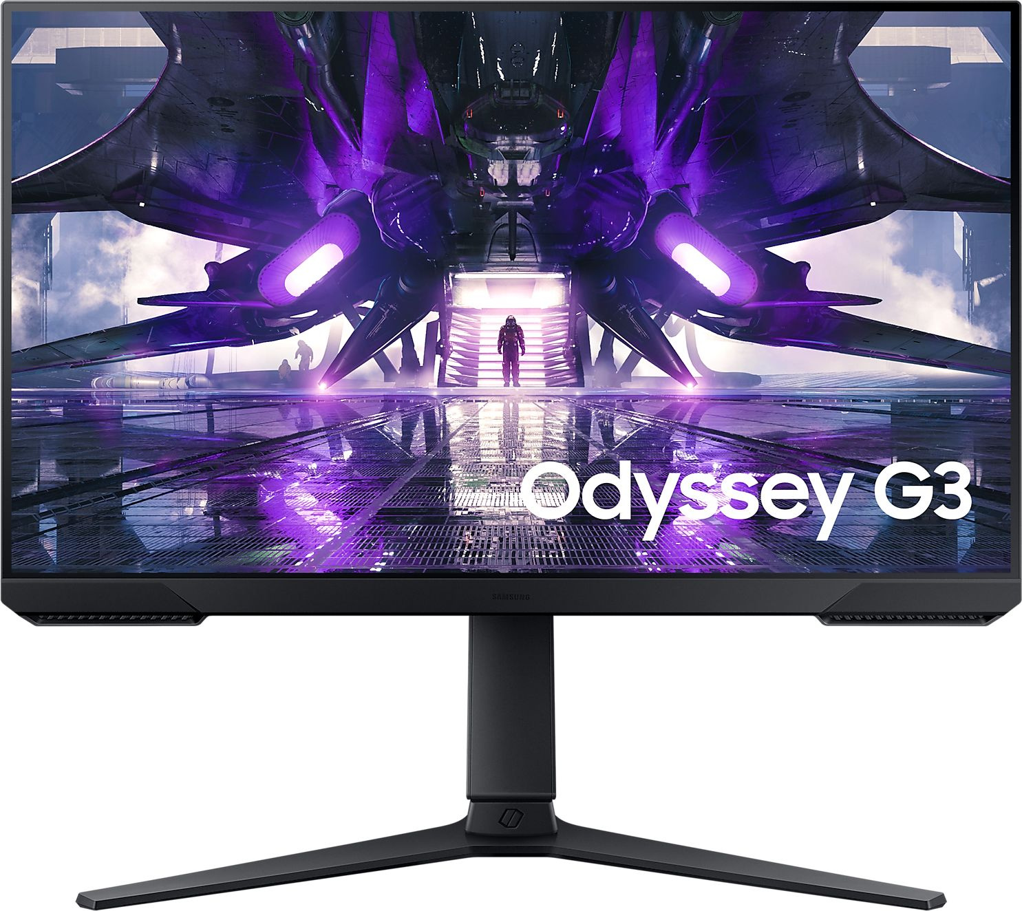 Монитор Samsung 24" Odyssey G3 S24AG320NI черный VA LED 1ms 16:9 HDMI полуматовая HAS Piv 250cd 178гр/178гр 1920x1080 165Hz FreeSync Premium DP 4.5кг