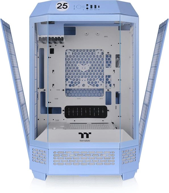 Корпус Thermaltake The Tower 300 Hydrangea голубой без БП miniITX 7x120mm 5x140mm 2xUSB3.0 audio bott PSU