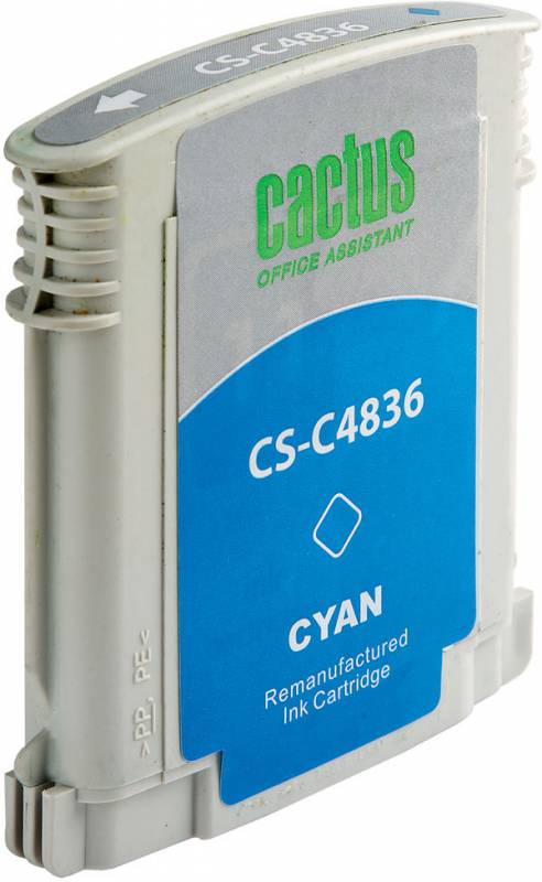 Картридж струйный Cactus CS-C4836 №11 голубой (29мл) для HP BIJ 1000/1100/1200/2200/2300/2600/2800