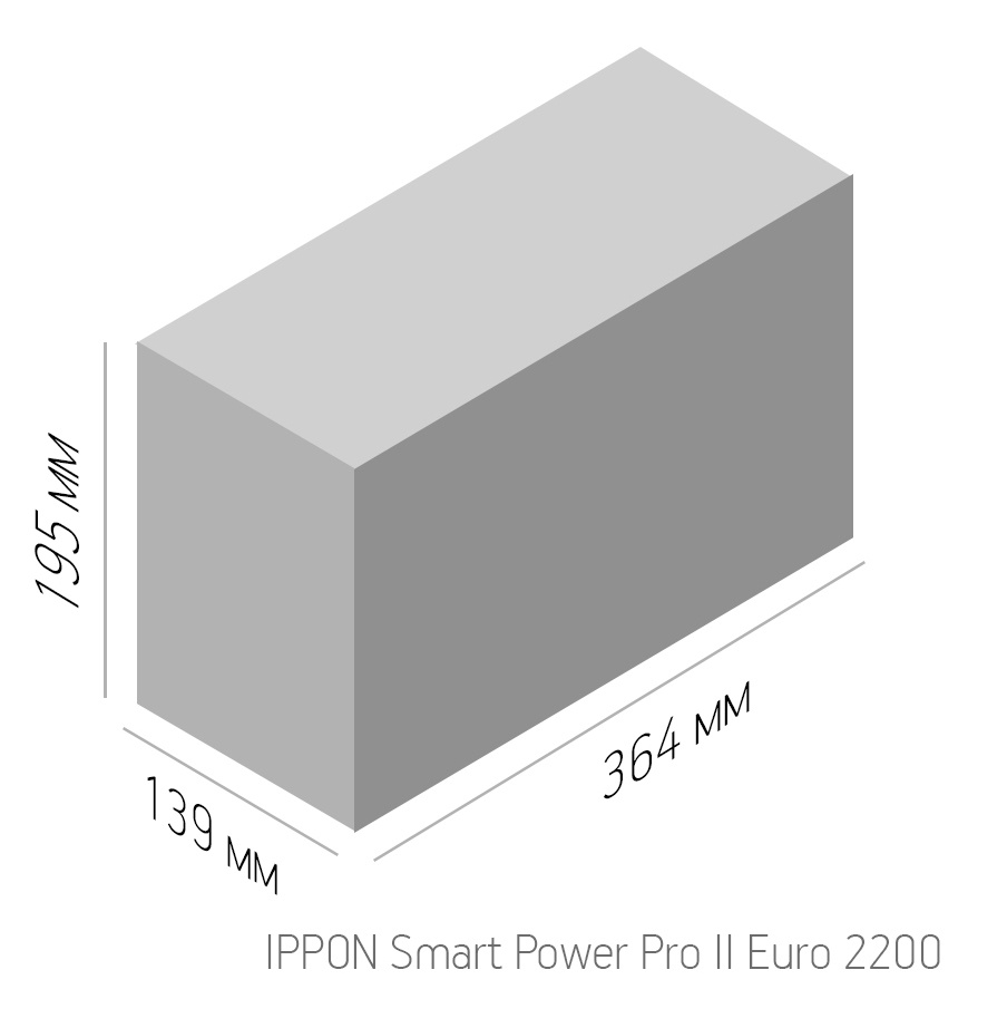 Источник бесперебойного питания Ippon Smart Power Pro II Euro 2200 1200Вт 2200ВА черный