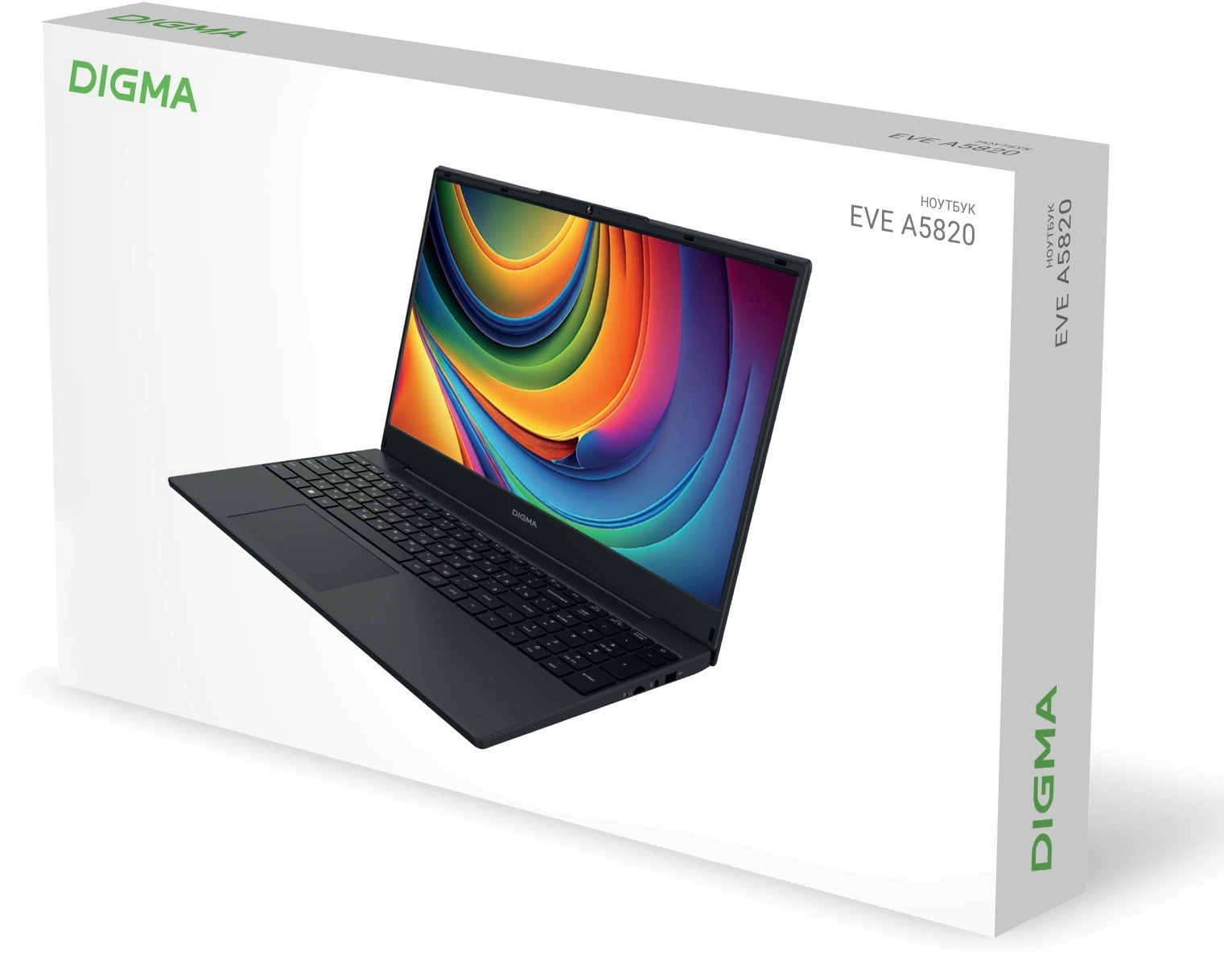 Ноутбук Digma EVE A5820 Ryzen 3 3200U 8Gb SSD256Gb AMD Radeon 15.6" IPS FHD (1920x1080) Windows 11 Professional black WiFi BT Cam 4500mAh (DN15R3-8CXW02)