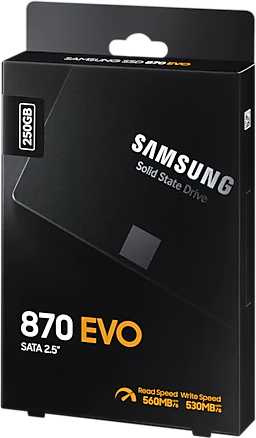 Накопитель SSD Samsung SATA-III 250GB MZ-77E250BW 870 EVO 2.5"