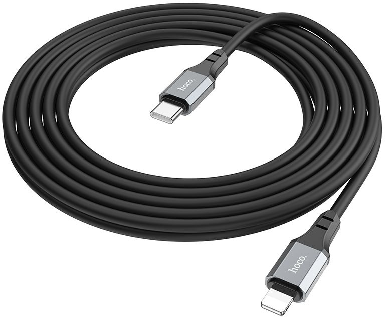 Кабель Hoco X92 Honest PD USB Type-C (m)-Lightning (m) 3м черный коробка