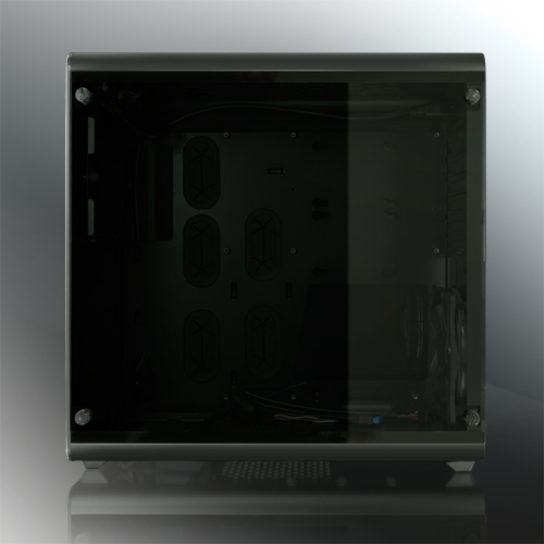 Корпус Raijintek THETIS BLACK WINDOW (Aluminum, ATX; 3.0mm Tempered glass side panel; 120x120x25 O-type LED fan pre-installed at rear; 2*USB3.0; Supports 3.5 HDD *2 + 2.5  (существенное повреждение коробки)