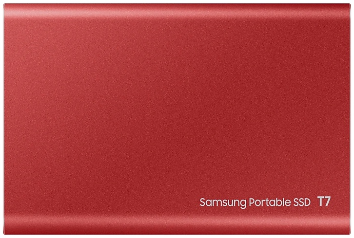 1.8" 2TB Samsung T7 Red External SSD MU-PC2T0R/WW USB 3.2 Gen 2 Type-C, 1050/1000, RTL (312441)