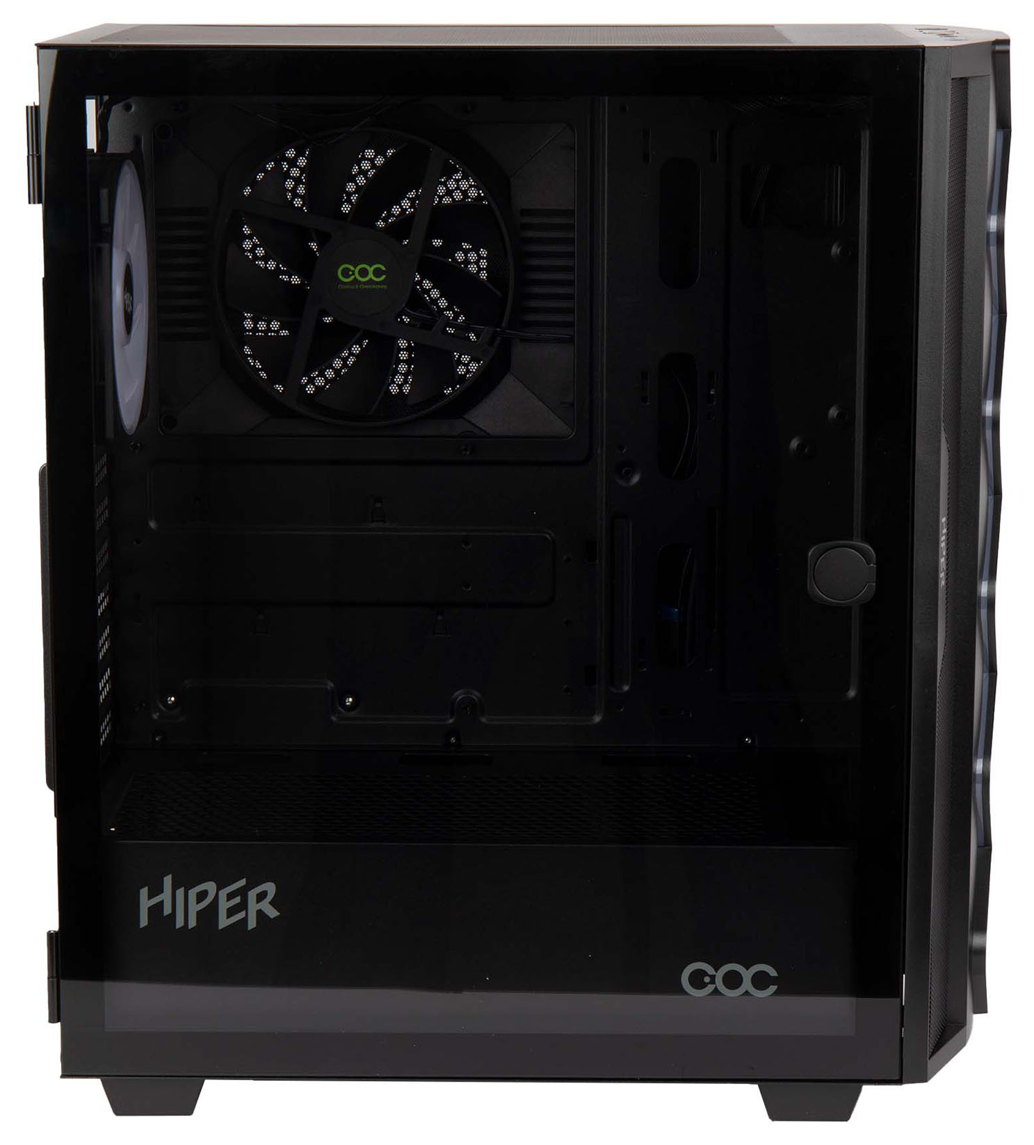 Корпус Hiper DCB черный без БП ATX 5x120mm 5x140mm 1xUSB2.0 1xUSB3.0 audio bott PSU