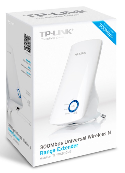 Повторитель беспроводного сигнала TP-Link TL-WA850RE N300 10/100BASE-TX белый