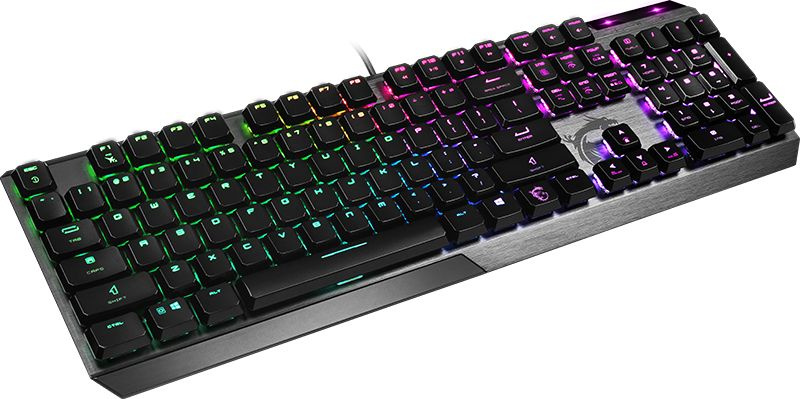 Клавиатура MSI VIGOR GK50 LOW PROFILE RU механическая черный USB Multimedia for gamer LED