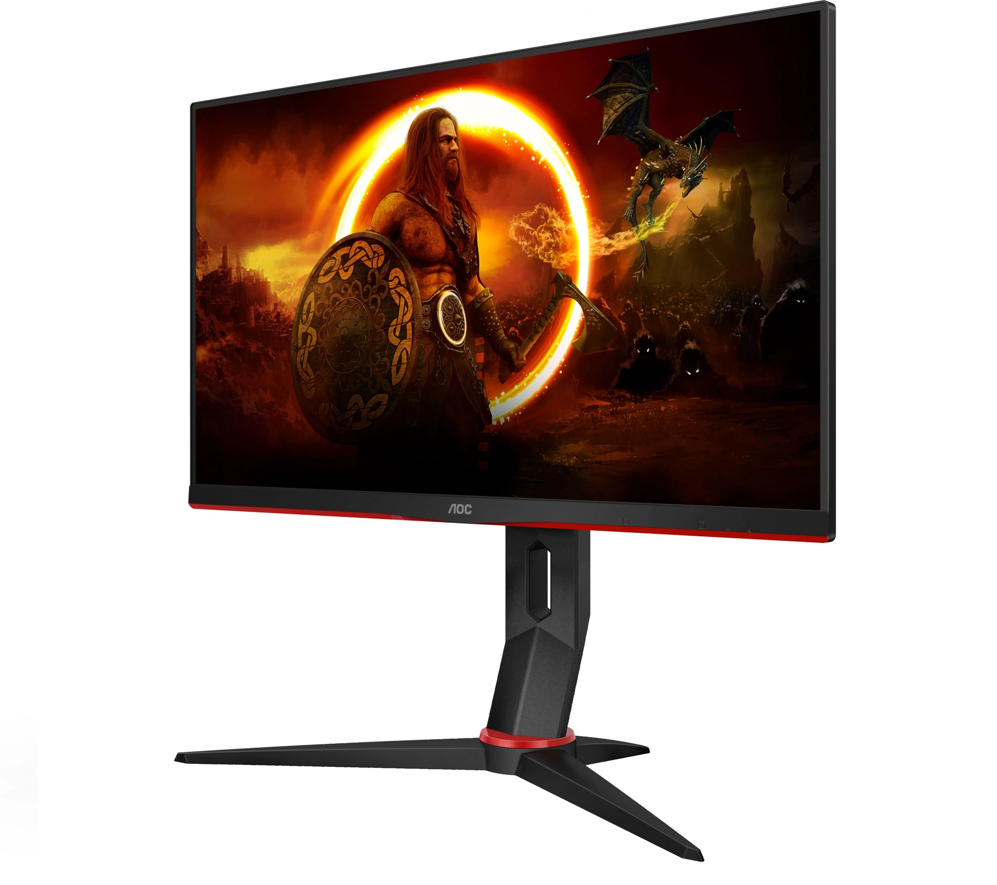 Монитор AOC 23.8" Gaming 24G2SP черный/красный IPS LED 16:9 HDMI матовая HAS Piv 300cd 178гр/178гр 1920x1080 165Hz FreeSync Premium VGA DP FHD 4.25кг