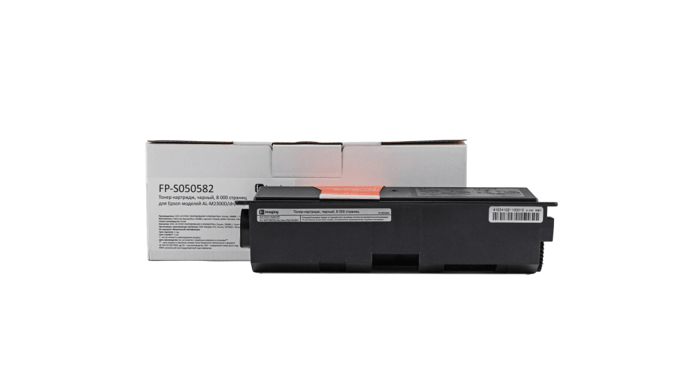 Тонер-картридж F+ imaging, черный, 8 000 страниц, для Epson моделей AL-M2300D/dn/dtn/M2400D (аналог C13S050582), FP-S050582