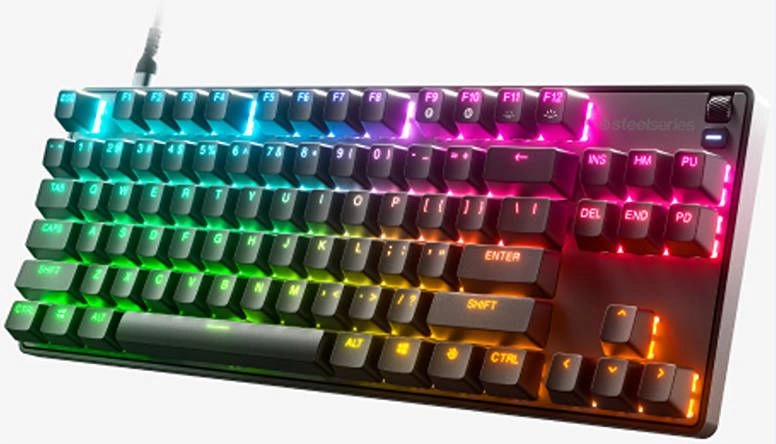 Клавиатура Steelseries Apex 9 TKL механическая черный USB Multimedia for gamer LED (подставка для запястий) (64847)