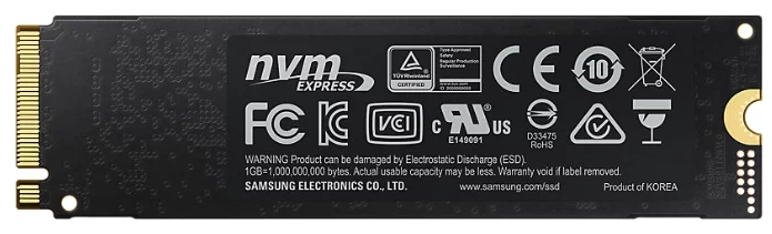 Твердотельный накопитель SSD M.2 (PCI-E NVMe) 1Tb (1024GB) Samsung 970 PRO (R3500/W2700MB/s) (MZ-V7P1T0BW) 1year