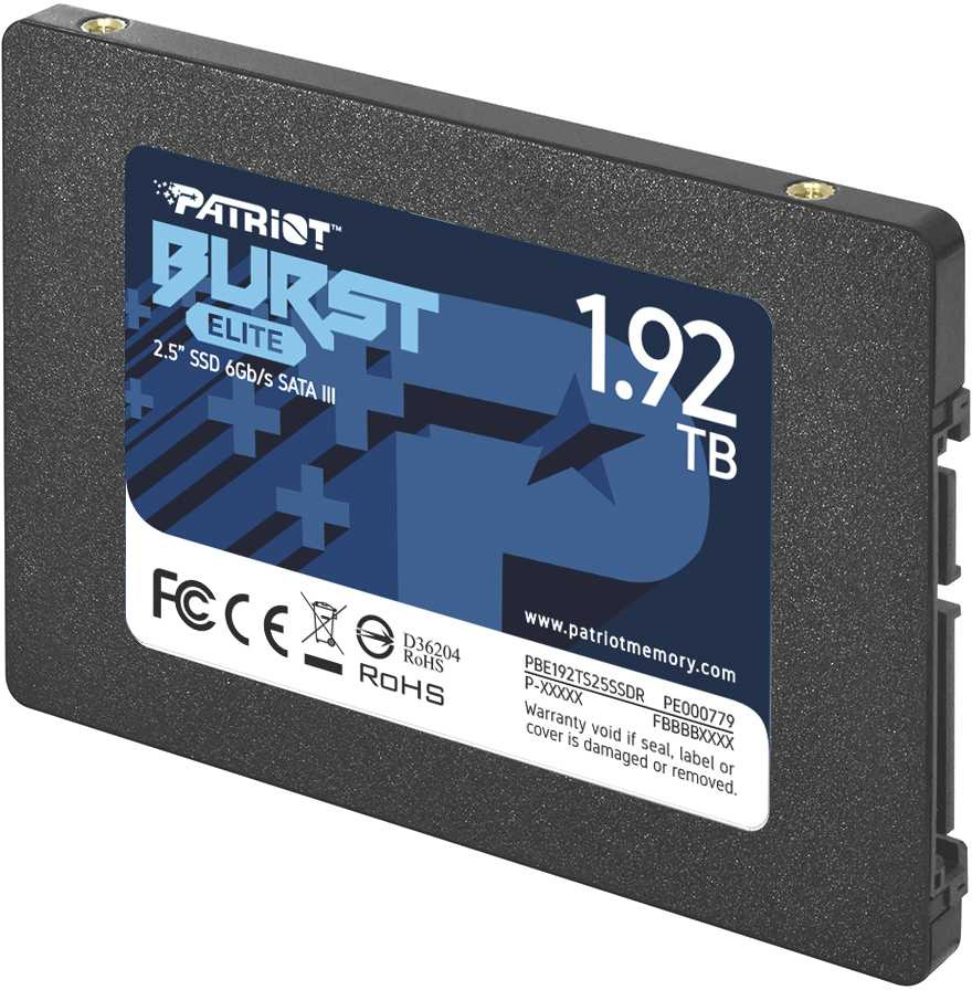 Накопитель SSD Patriot SATA-III 1.92TB PBE192TS25SSDR Burst Elite 2.5"