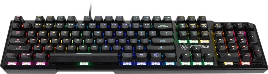 Клавиатура MSI VIGOR GK41 LR RU механическая черный USB Multimedia for gamer LED (S11-04RU248-CLA)