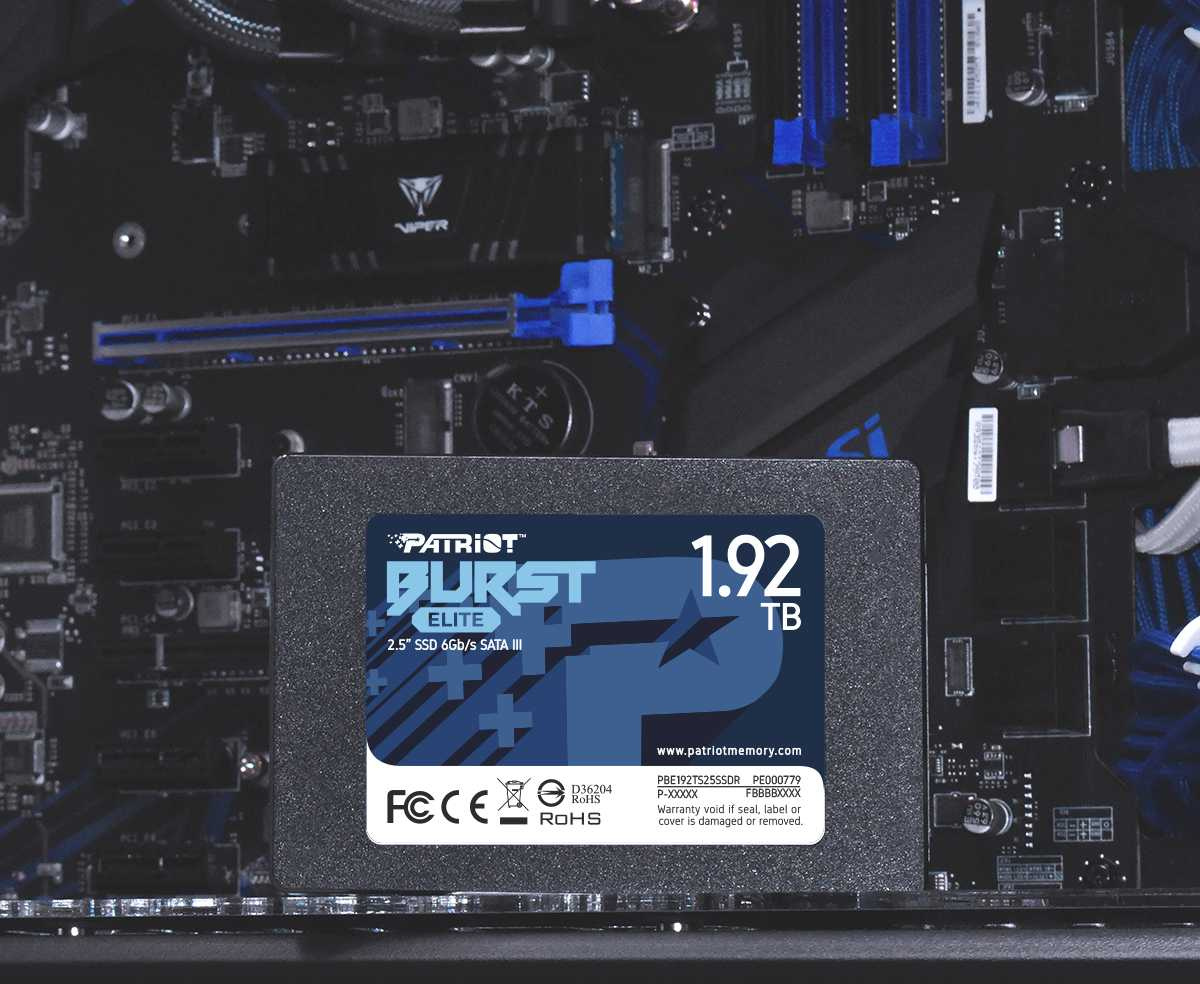 Накопитель SSD Patriot SATA-III 1.92TB PBE192TS25SSDR Burst Elite 2.5"